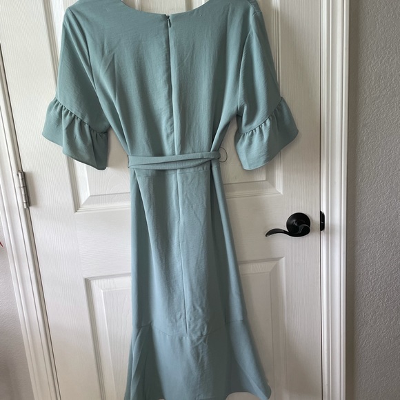 Blue women’s dress - Picture 3 of 4